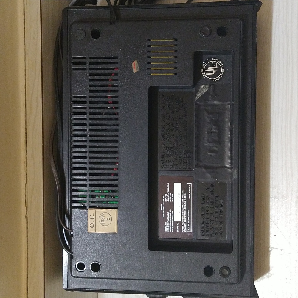 Vintage Cobra Clock/Radio/Telephone RP-710S - Picture 9 of 10